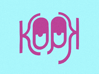 KOOK eyeballs face illustration kook typography