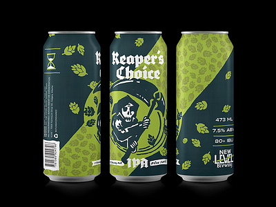 Reaper’s Choice beer calgary can canada craft beer drinky illustration ipa packaging reaper