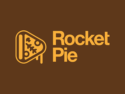 Rocket Pie – 01 branding canadiana food helvetica identity logo logo design pie pizza rocket