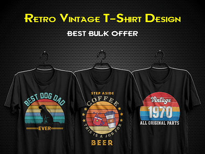 Retro Vintage T- Shirt Design custom t shirt graphic design retro design t shirt design vintage