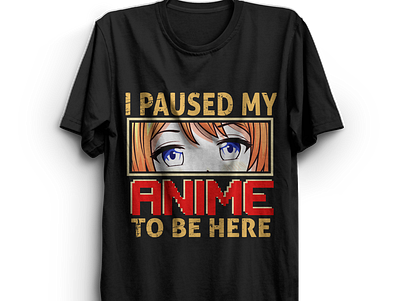 Custom Anime T-Shirt Design anime animetshirt custom t shirt graphic design tshirt tshirt design vintage design