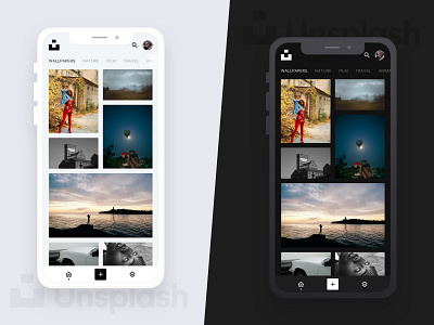Unsplash - App Concept