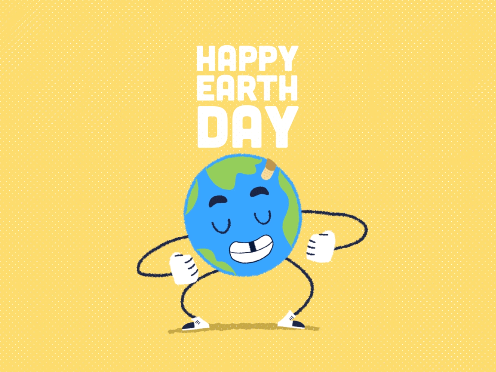 Happy Earth day 2d after effects animation design earth framebyframe illustration mograph motion rubberhose