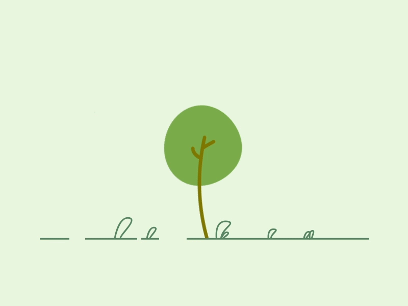 Tree bend 2d after effects animacion animation design illustration mograph motion vector