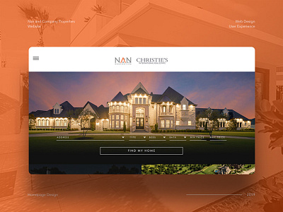 Web Design Concept for Luxury Real Estate Firm branding design real estate real estate agency real estate branding real estate website ui web design