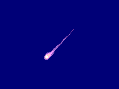 Comet 8bit animation game iphone pixel retro
