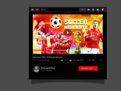 FIFA WORLD CUP YOUTUBE THUMBNAIL DESIGN bestdesigner branding creative designer effectivedesigner fifawoldcup graphic design ronaldo youtubethumbanildesign