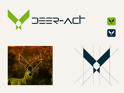 Logo | Branding | Logo folio | Deer-act Logo