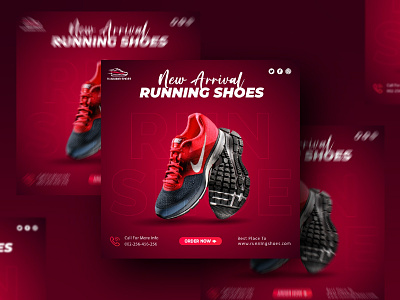 walk sports shoes - social media project branding creative design designer graphic design illustration logo vector