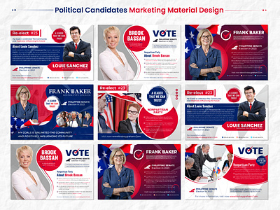 Political Candidates Marketing Material Design