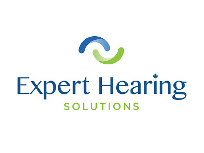 Expert Hearing Logo Design Revamp / Reject audio blue green hearing letting logo logo design logotype mark type typography wave