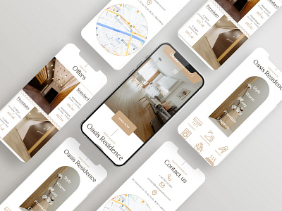 Oasis Residence -Responsive – Mobile graphic design ui ux