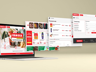 Ermosa – Online Grocery Store – Responsive – Desktop ui ux