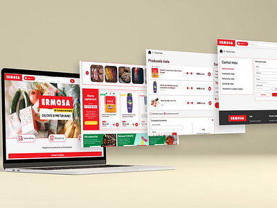 Ermosa – Online Grocery Store UI/UX Desktop