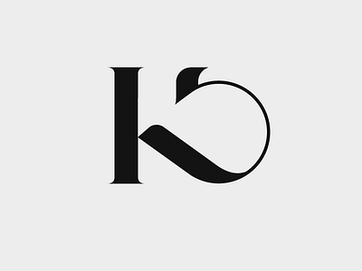 Logo k letter lettering logo monogram negative space typography