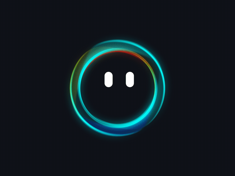 Voice assistant loading visual animation branding icon motion graphics ui