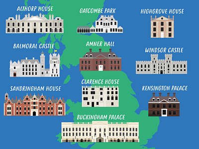 Royal Residences british homes map royal uk