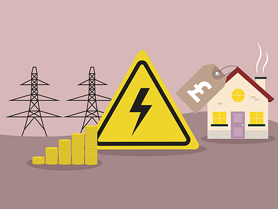 Energy Crisis crisis energy homes illustration uk vector
