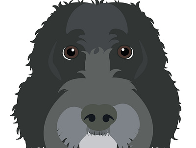 George illustration pet portrait vector