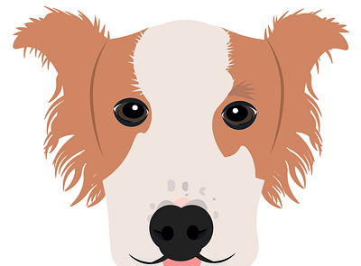 Reggie dog illustration personalised pet vector