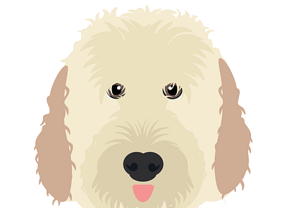 Rambo dog illustration personalised pet vector