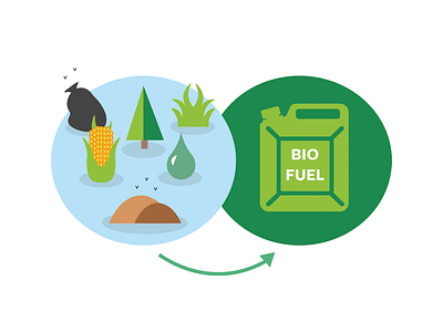Biofuel biofuel energy illustration infographic vector