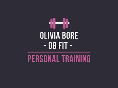 OB Fit branding business design fitness logo trainer vector