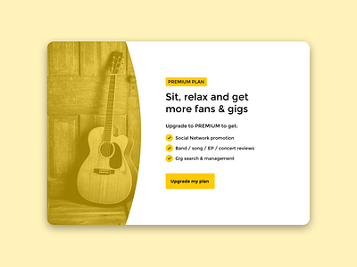 West Sound Pricing card card clean design designer minimal plan price pricing ui upgrade ux yellow