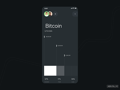 Crypto wallet accessible analytic color theory dashboard design illustration mobile ui ux