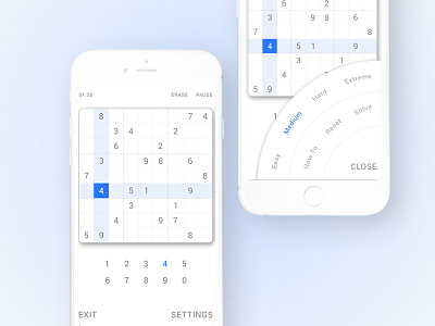 Sudoku Brain Games_ Mobile UX/UI gamesudoku ixdmobile ui ux