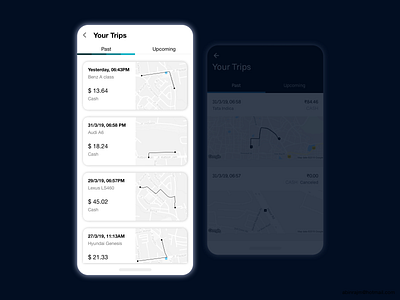 Uber Your Trip screen redesign analytic color theory redesign uber uberdesign ux