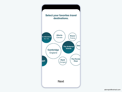 Find your favourite destination. accessible analytic categories color theory dashboard design mobile ui ux