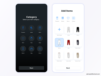 Daily Dress Management App dashboard design designspiration dress management app mobile