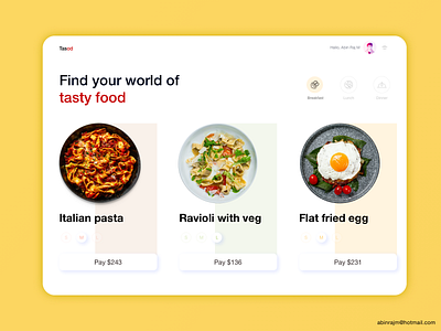 Tasod Food Delivery Dashboard accessible dashboard designspiration food app ui ux