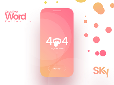 Error 404 android ios art beauty branding error 404 fashion identity marketing material design minimal design subtle gradients