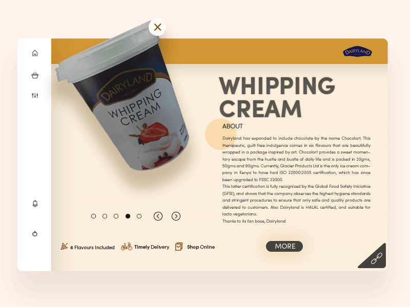 Chocolate Whipping Cream cream freebie milk chocolate theme ui ux portfolio marketing identity icons packaging minimal landing page