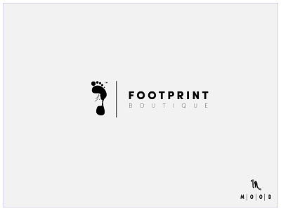 Footprint Boutique abstract android ios apparel boutique branding design app fashion logo marketing material design minimal profile identity