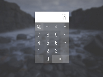 DailyUi #004: "Calculator"