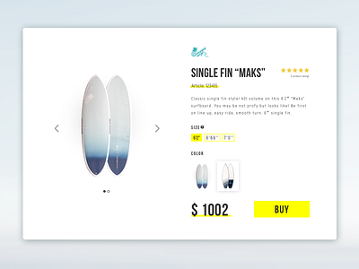 DailyUi #033: "Customize Product" 033 ananassurf buy concept customize customize product daily ui minimalism product shop surf surf shop surfboard surfing ui user ux web