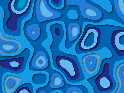 Deep Blue, See design graphic illustration pattern