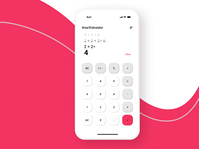 Calculator app app design design ui ux