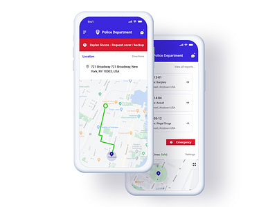 Daily UI Challenge: Police - Location Tracker Part 1 app app design daily ui challenge design location tracker police app design ui ui design ux