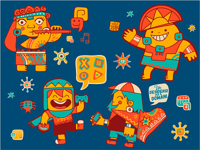 Chibi characters | Espera adobe design graphic design illustration illustrator vector