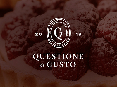 Questione Gusto | Logo design bakery branding confectionery design elegant logo illustrator logo pastries pastry patisserie photoshop