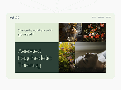 Day 10 of 30 - Psychedelic Therapy 30days challenge design figma medicine psychedelics therapy webdesign webflow