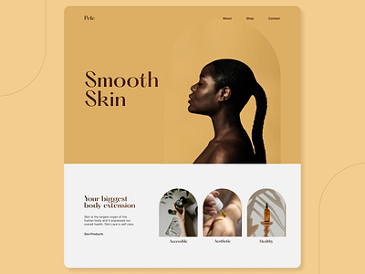 Day 23 - Skin Care 30days challenge design figma skincare typography webdesign webflow