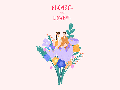 Flower&lover2 ＃procreate ＃illustration