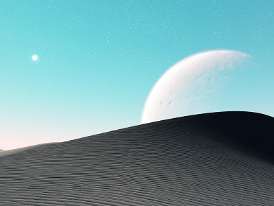 Harena - Desert Sand 3dart celestial craters desert digitalart dunes exoplanet fantasy fantasyart fractal mojoworld moon planets procedural sand scifi scifiart space spaceart spacescape