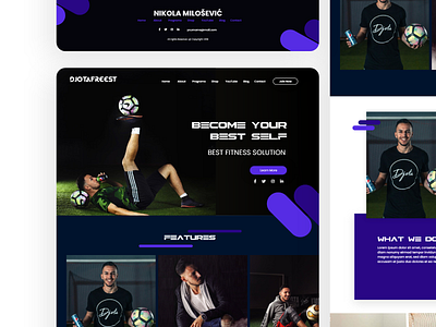 Football Fitness Website Template 2020