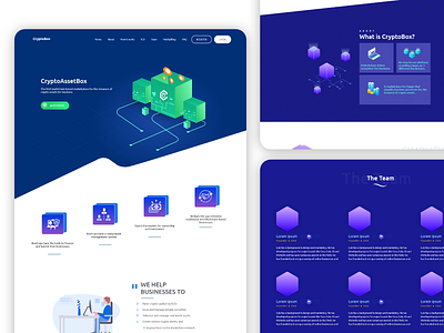 CryptoBox Website design